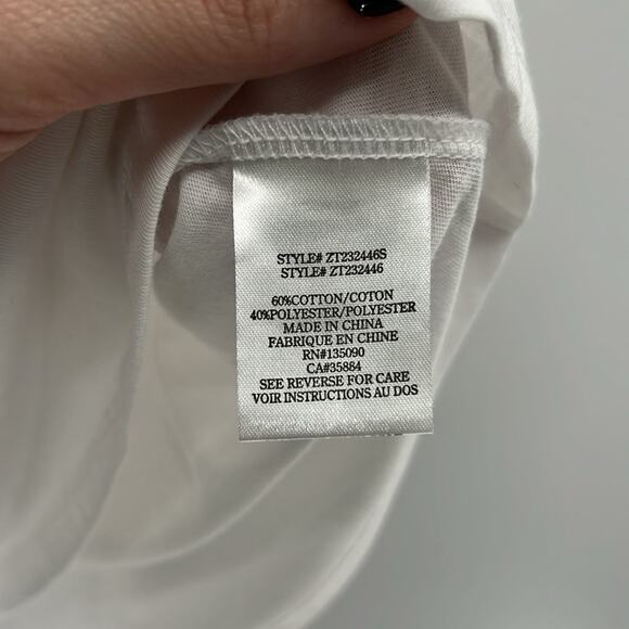 Z Supply Abby Flutter Tee - White - Medium - New with tags - Picture 4 of 6